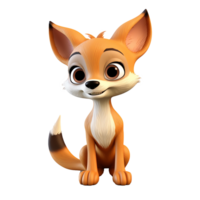 AI generated Fox png isolated on transparent background