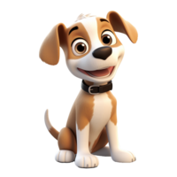 ai gerado cachorro png isolado em transparente fundo