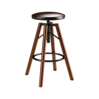 AI generated Adjustment Bar Stool isolated on transparent background png