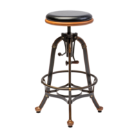 AI generated Adjustment Bar Stool isolated on transparent background png