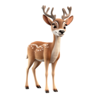 AI generated Deer png isolated on transparent background