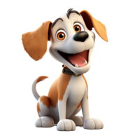 AI generated Dog png isolated on transparent background