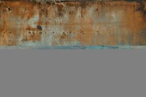 AI generated Faded Rusty Metal Background photo