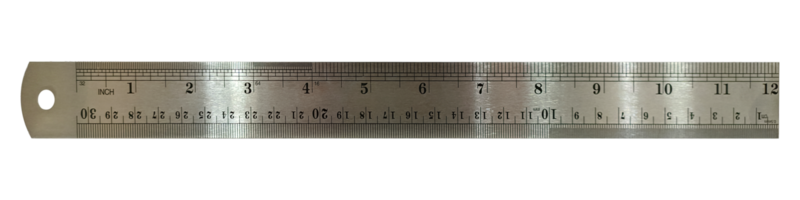 metal ruler 30 centimeter without background transparent png