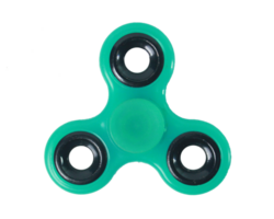 turkoois blauw spinner speelgoed png