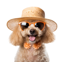 AI generated Cute and happy dog on transparent background PNG, easy to use. png