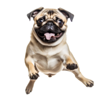 ai gerado fofa e feliz cachorro em transparente fundo png, fácil para usar. png