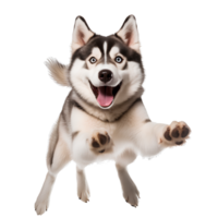 AI generated Cute and happy dog on transparent background PNG, easy to use. png