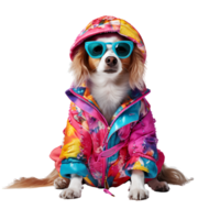AI generated Cute and happy dog on transparent background PNG, easy to use. png