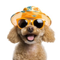 ai gerado fofa e feliz cachorro em transparente fundo png, fácil para usar. png