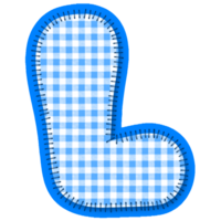 Fabric Alphabet Letter L png