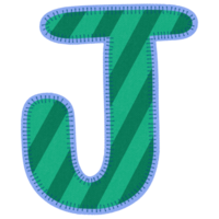 en tissu alphabet lettre j png