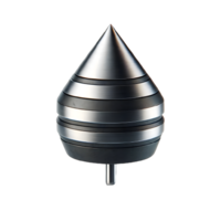 AI generated Isolated Plumb Bob hardware tool on a transparent background, PNG File Format