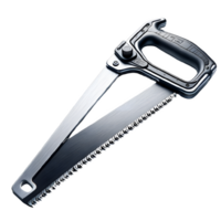 AI generated Isolated Hacksaw hardware tool on a transparent background, PNG File Format