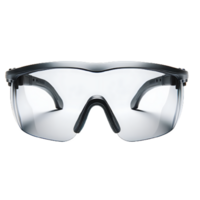 AI generated Isolated pair of Safety Glasses hardware tool on a transparent background, PNG File Format