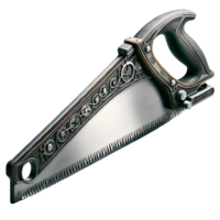 AI generated Isolated Fret Saw hard ware tool on a transparent background, PNG File Format