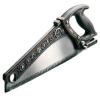 AI generated Isolated Fret Saw hard ware tool on a transparent background, PNG File Format