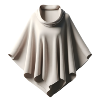 AI generated Isolated poncho clothing item on a transparent background, PNG File Format