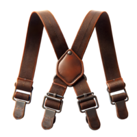 AI generated Isolated pair of Suspenders clothing item on a transparent background, PNG File Format