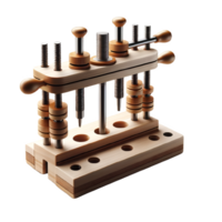 AI generated Isolated Doweling Jig hard ware tool on a transparent background, PNG File Format