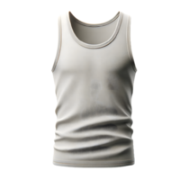 AI generated Isolated tank top clothing item on a transparent background, PNG File Format