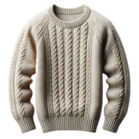 AI generated Isolated sweater clothing item on a transparent background, PNG File Format