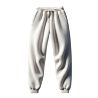 AI generated Isolated pair of sweatpants fashion piece of clothing on a transparent background, PNG File Format