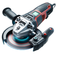 AI generated Isolated Angle Grinder hard ware tool on a transparent background, PNG File Format