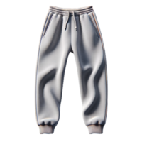 AI generated Isolated pair of sweatpants clothing item on a transparent background, PNG File Format