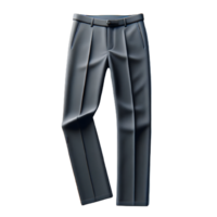 AI generated Isolated pair of trousers clothing item on a transparent background, PNG File Format