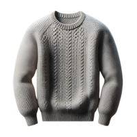 AI generated Isolated sweater attire of clothing on a transparent background, PNG File Format