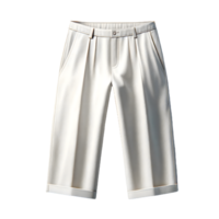 AI generated Isolated pair of Capri pants clothing item on a transparent background, PNG File Format