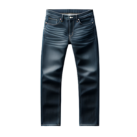 AI generated Isolated pair of jeans clothing item on a transparent background, PNG File Format