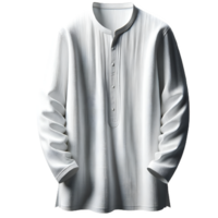 AI generated Isolated tunic shirt clothing item on a transparent background, PNG File Format