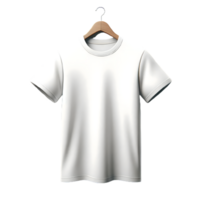 AI generated Isolated T-shirt clothing item on a transparent background, PNG File Format