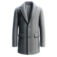 AI generated Isolated coat fashion piece of clothing on a transparent background, PNG File Format