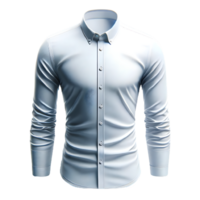 AI generated Isolated button-down shirt fashion piece of clothing on a transparent background, PNG File Format