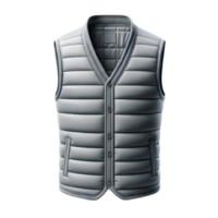 AI generated Isolated vest fashion piece of clothing on a transparent background, PNG File Format