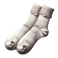 AI generated Isolated pair of Stockings clothing item on a transparent background, PNG File Format