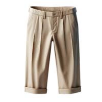 AI generated Isolated pair of Capri pants fashion piece of clothing on a transparent background, PNG File Format