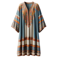 AI generated Isolated kaftan clothing item on a transparent background, PNG File Format