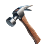 AI generated Isolated Hammer hardware tool on a transparent background, PNG File Format