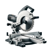 AI generated Isolated Miter Saw hardware tool on a transparent background, PNG File Format