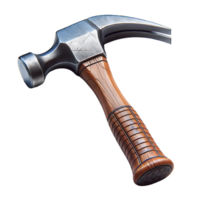 AI generated Isolated Claw Hammer hardware tool on a transparent background, PNG File Format