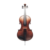 ai generado un aislado violín musical instrumento separar objeto en transparente fondo, png archivo