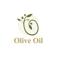 Vector Olive Oil Logo Template