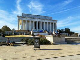 Washington, DC, USA - 12.16.2023 Lincoln Memorial in downtown Washington. photo