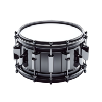 AI generated An isolated snare drum musical instrument cutout object on transparent background, PNG file