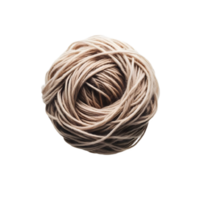 AI generated An isolated yarn cutout object on transparent background, PNG file