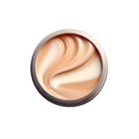 AI generated An isolated cream cutout object on transparent background, PNG file